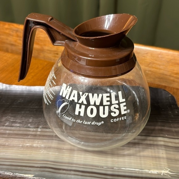 Vintage Maxwell House Glass Coffee E-174 Carafe Vintage Maxwell House Coffee Pot - Picture 2 of 13